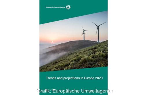 Im Bild das Cover vom Projektionsbericht 2023 der Europäischen Umweltagentur.