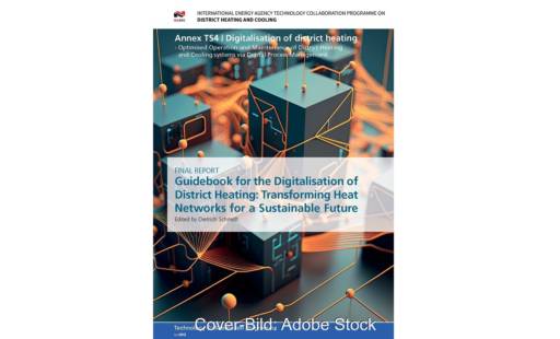 Im Bild das Cover des Handbuches zur Digitalisierung der Fernwärme.
