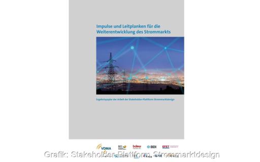 Stakeholder-Plattform Strommarktdesign hat ein Impulspaper für die Weiterentwicklung des Strommarktes vorgelegt.