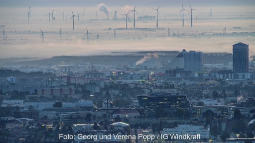 Windparks vor Wien, Österreich